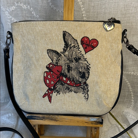Brighton Handbags - Brighton NWOT crossbody/shoulder cute dog canvas bag
